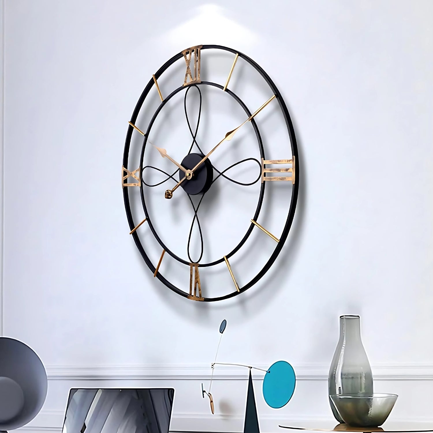 Dasharia Designer Metal Wall Clock Enhancing Modern Decor