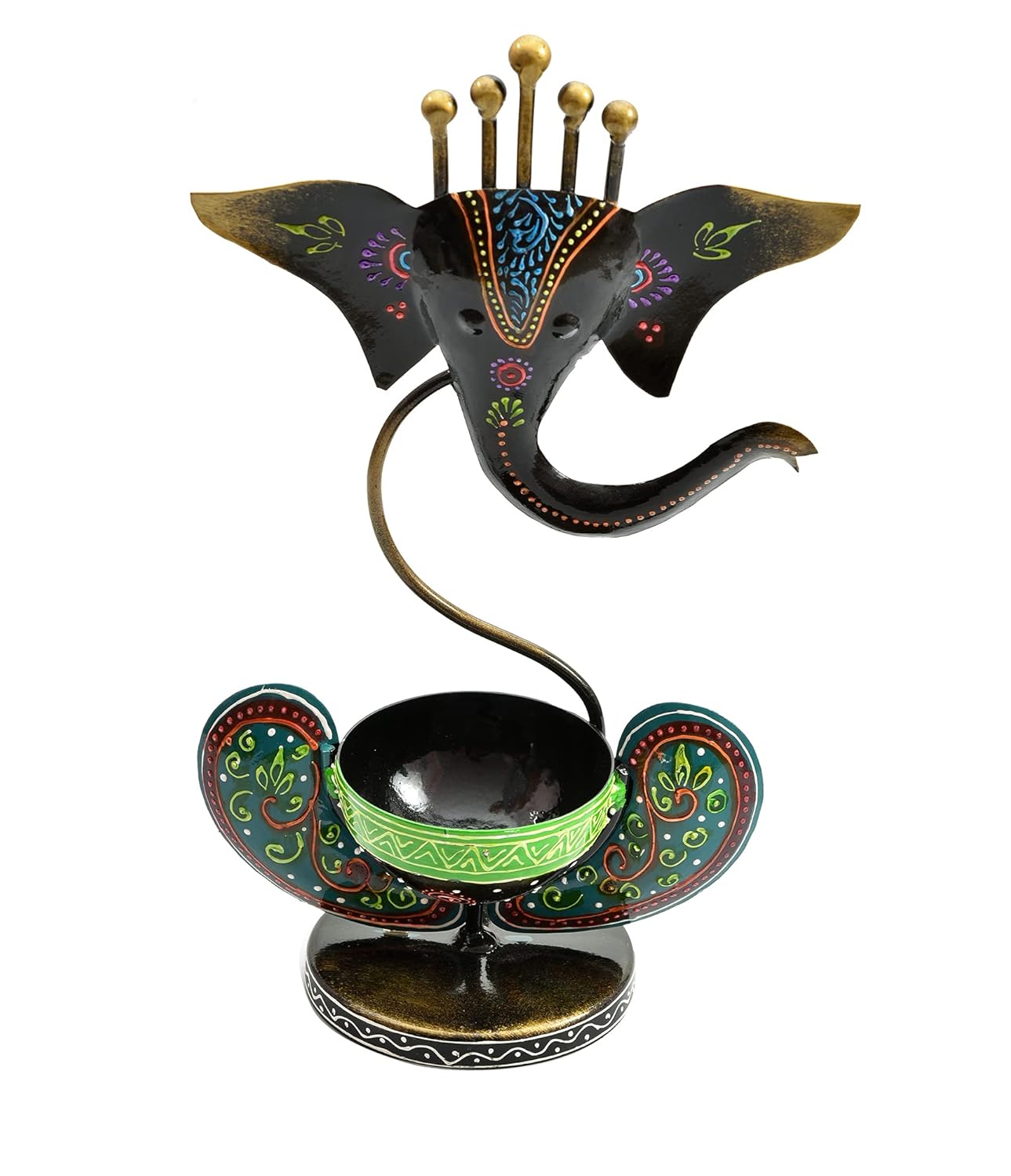 Ganesha-Inspired Decorative Bowl Holder - Nestern