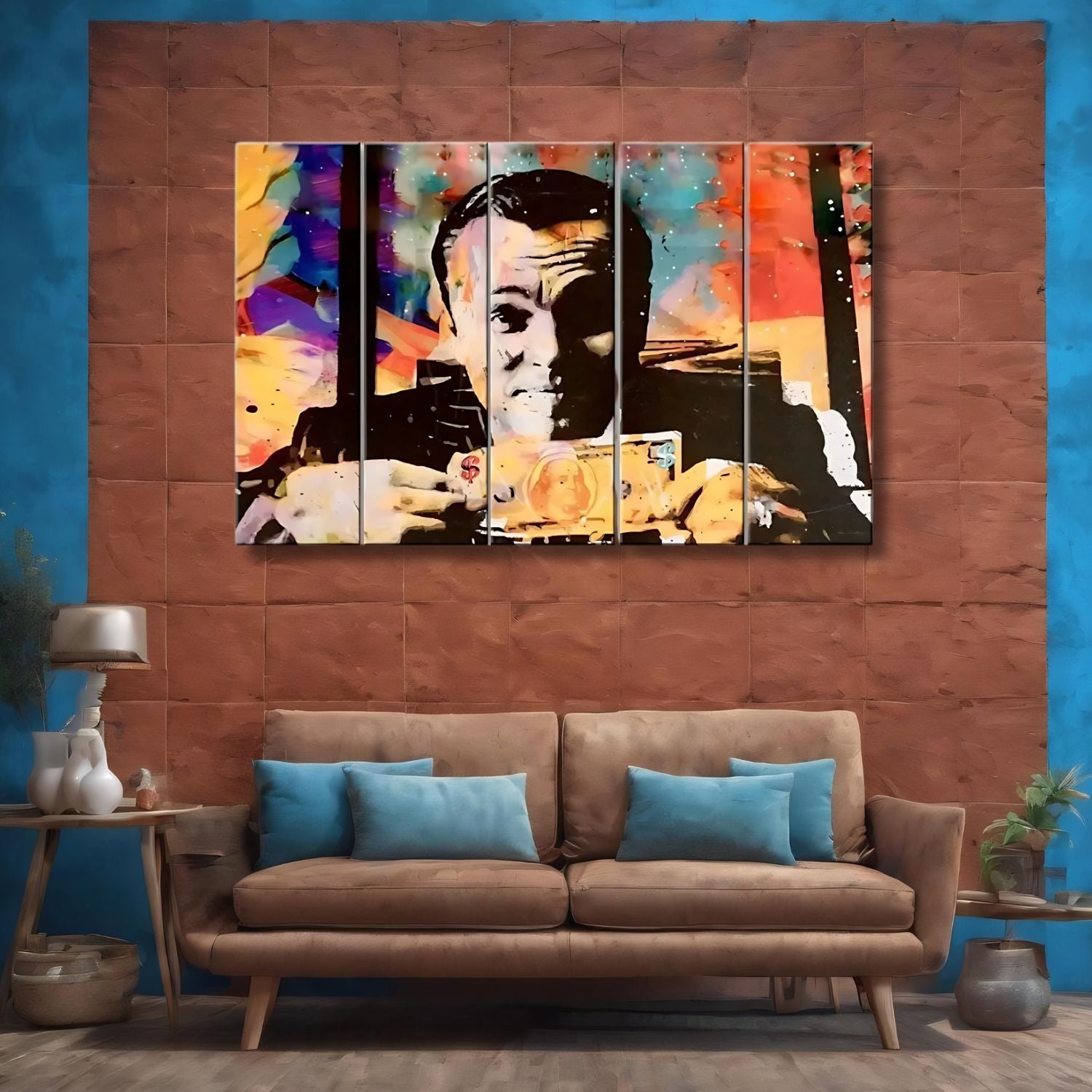 Colorful Abstract Dollars Modern Art Canvas For Wall Decor