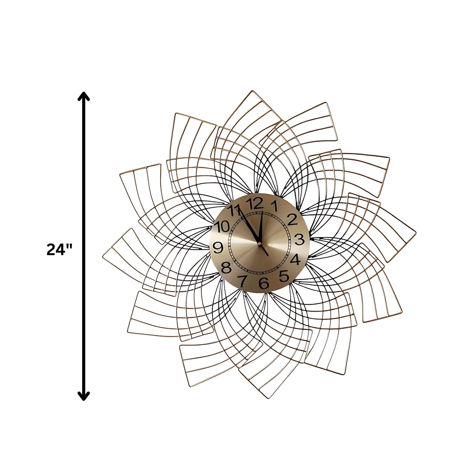 Caitlynn Wall Clock With Blending Elegance Modern Style