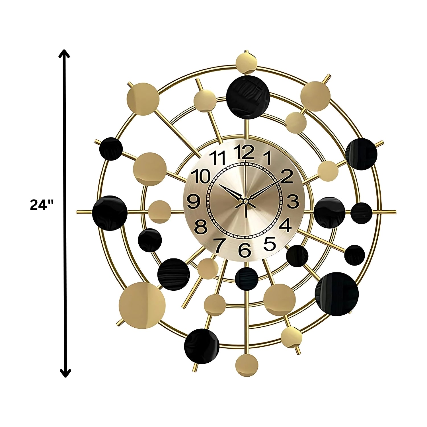 Galaxy Metal Wall Clock Adding Modern Celestial Touch Decor