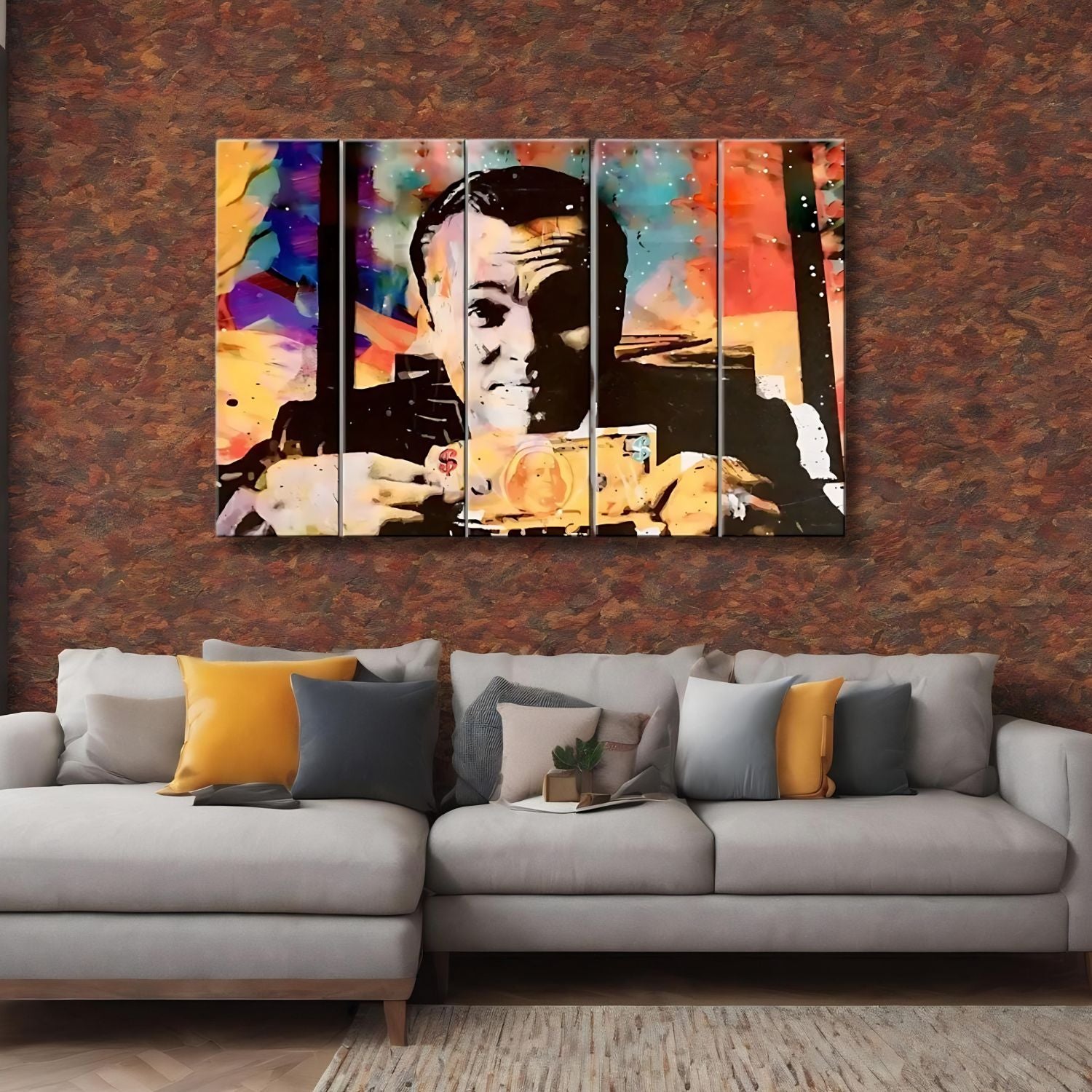 Colorful Abstract Dollars Modern Art Canvas For Wall Decor