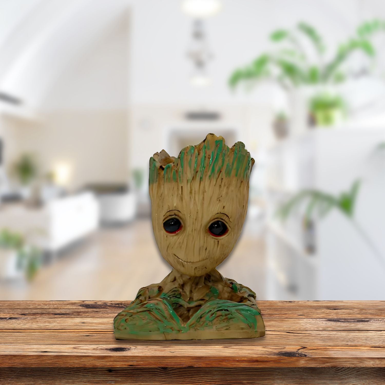 Baby Groot Tree Man Guardians of The Galaxy Avengers Action Figures Stationery Organizer Pen Stand or Flowerpot with Drainage Hole