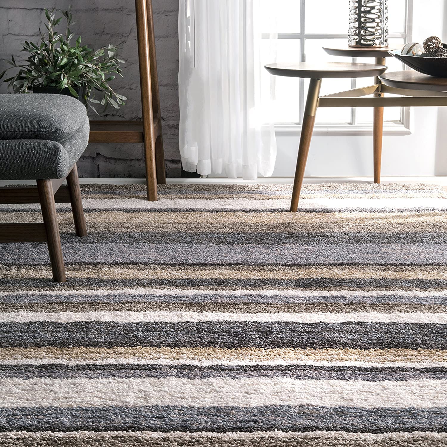 Beige Gradient Area Rug - Nestern