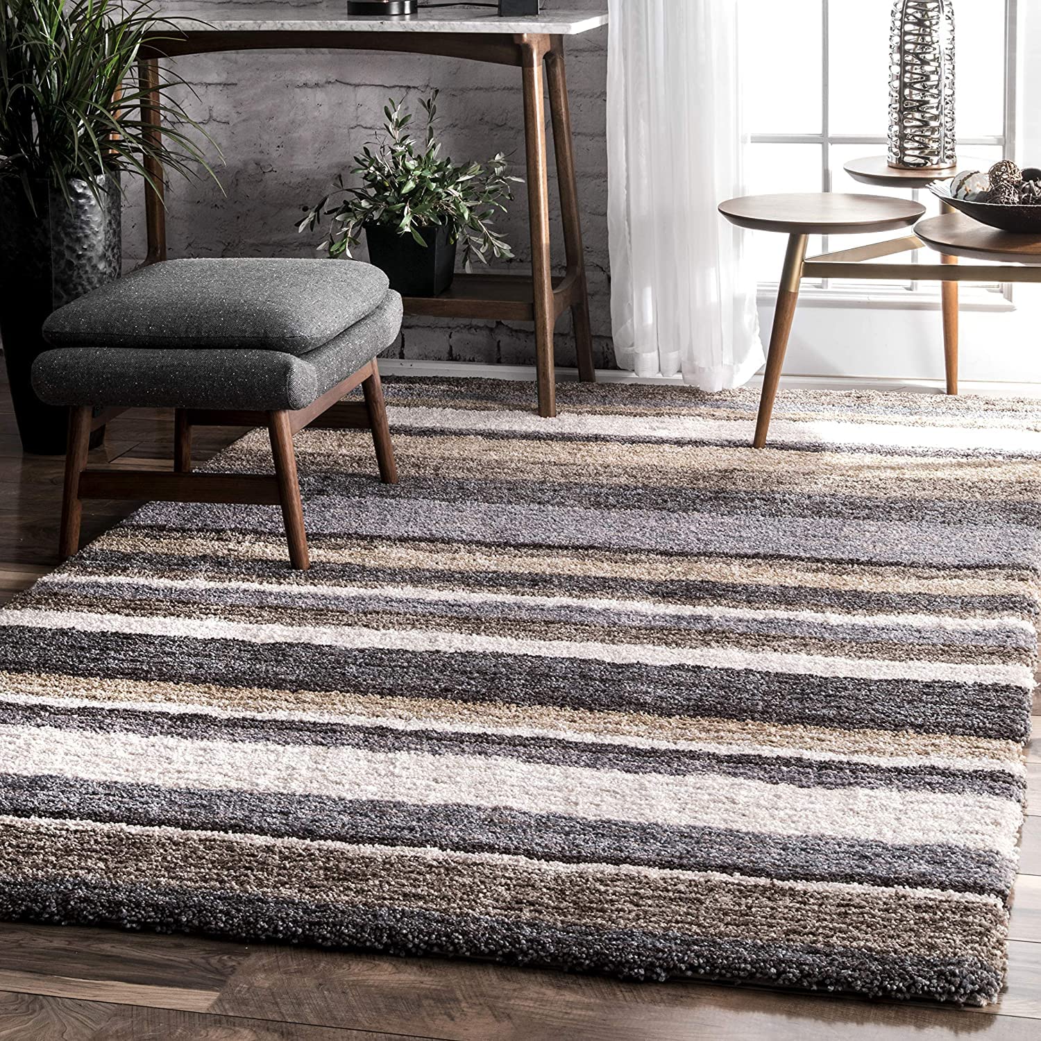 Beige Gradient Area Rug - Nestern