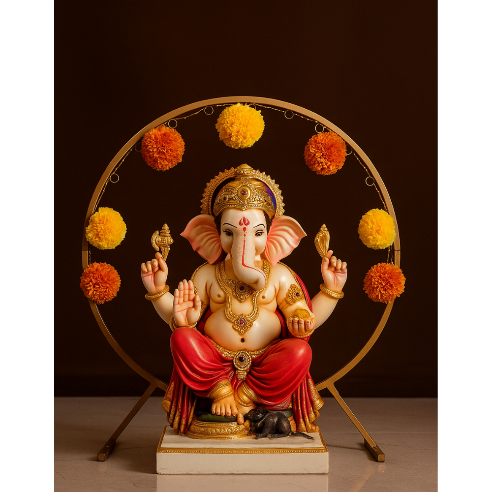 Elegant Round Pooja Stand for Divine Home Decor