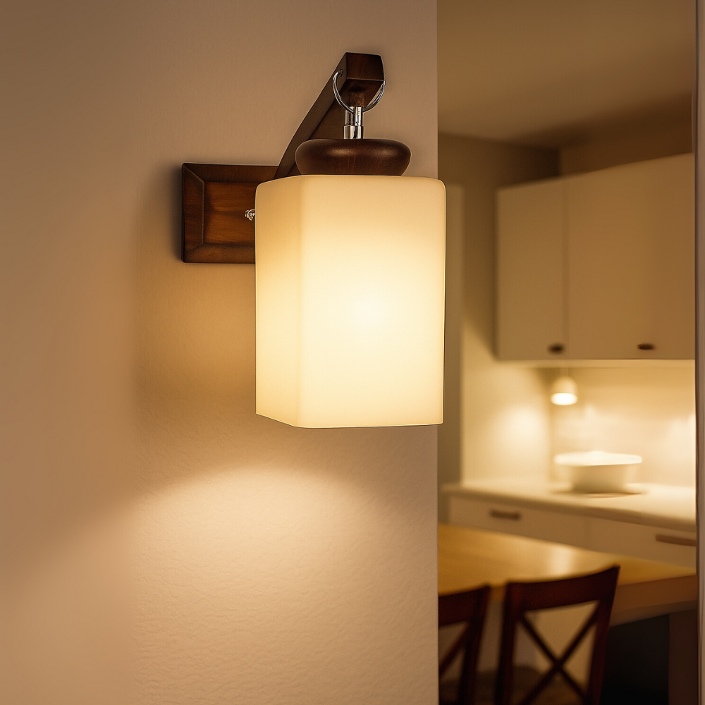 Frosted Elegant Glass LED Wall Lamp