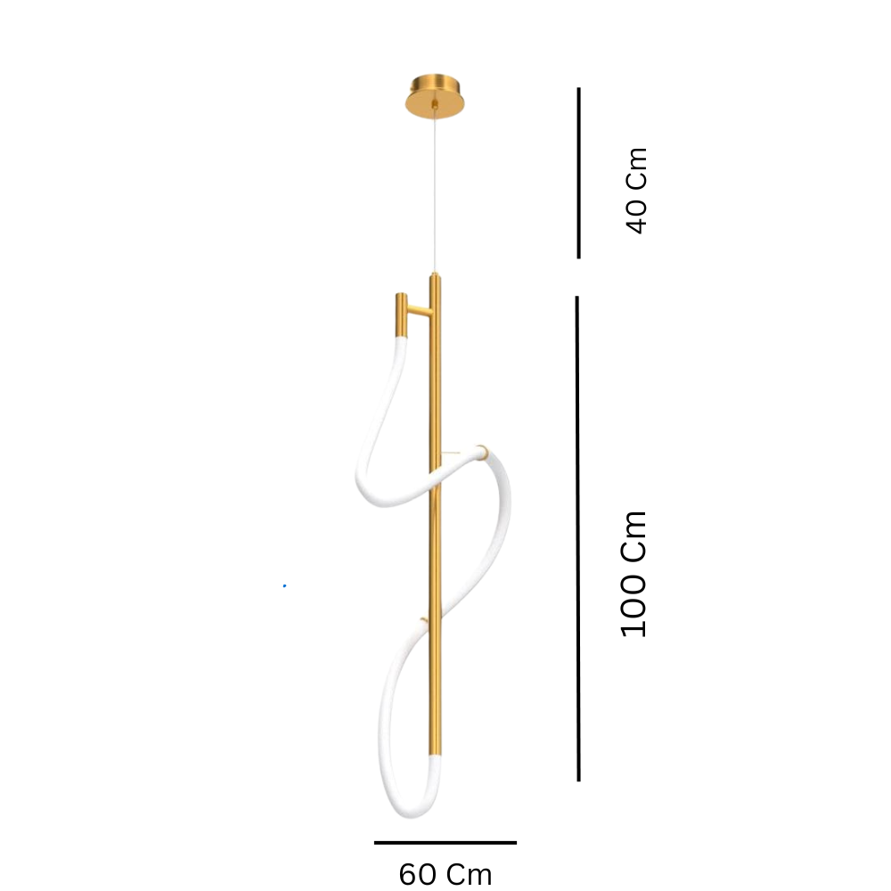 Model 8278 LED Pendant Light – Artistic Design with Premium Metal Finish-8278