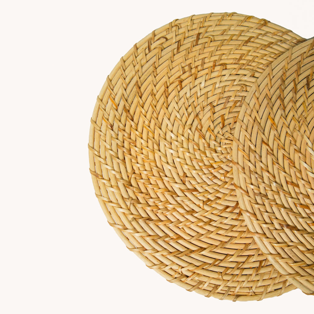 Handwoven Natural Straw Placemats