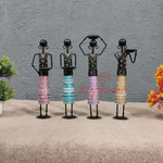 Tribal Art Metal Tea Light Candle Holders (Set of 4) - Nestern