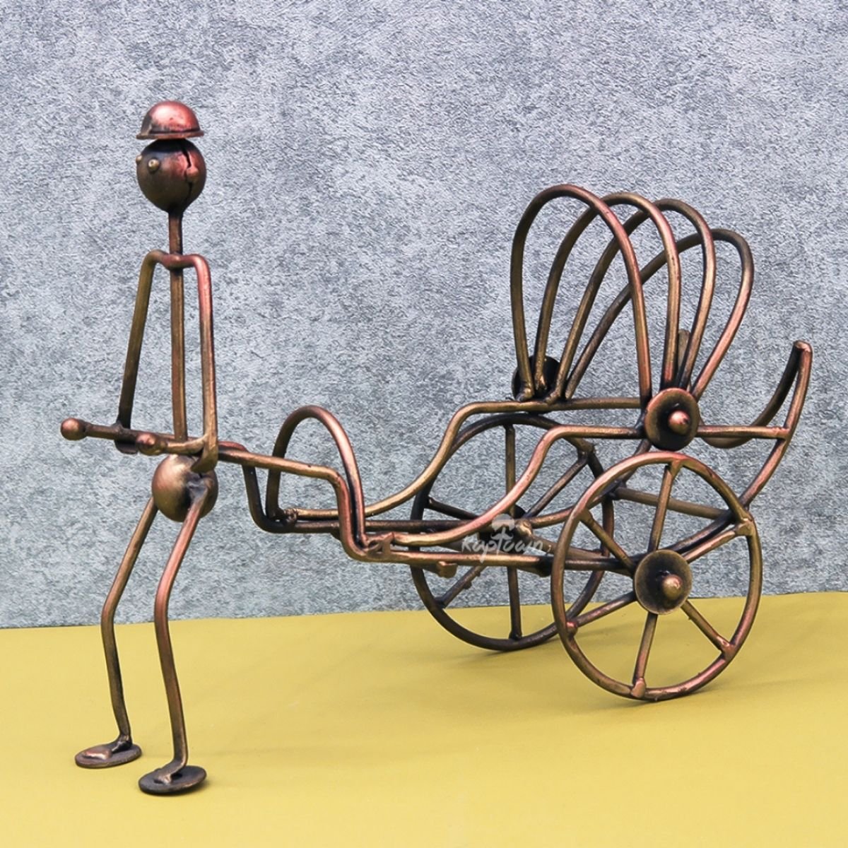 Rickshaw Metal Showpiece - Nestern