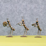 Rustic Musical Ant Trio Figurines - Nestern