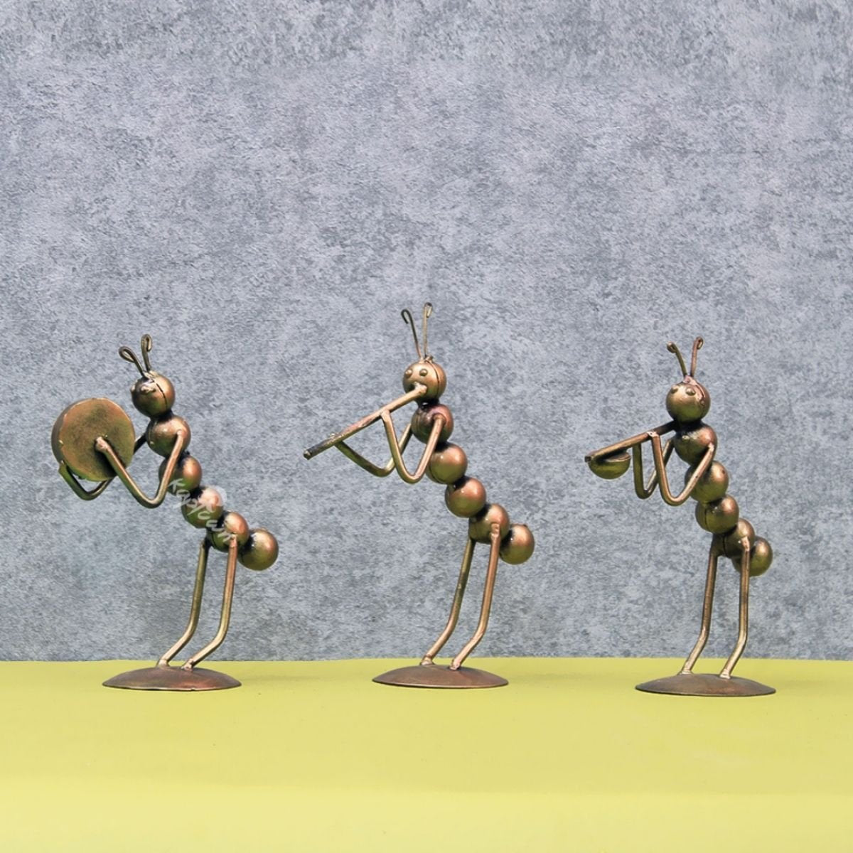 Rustic Musical Ant Trio Figurines - Nestern