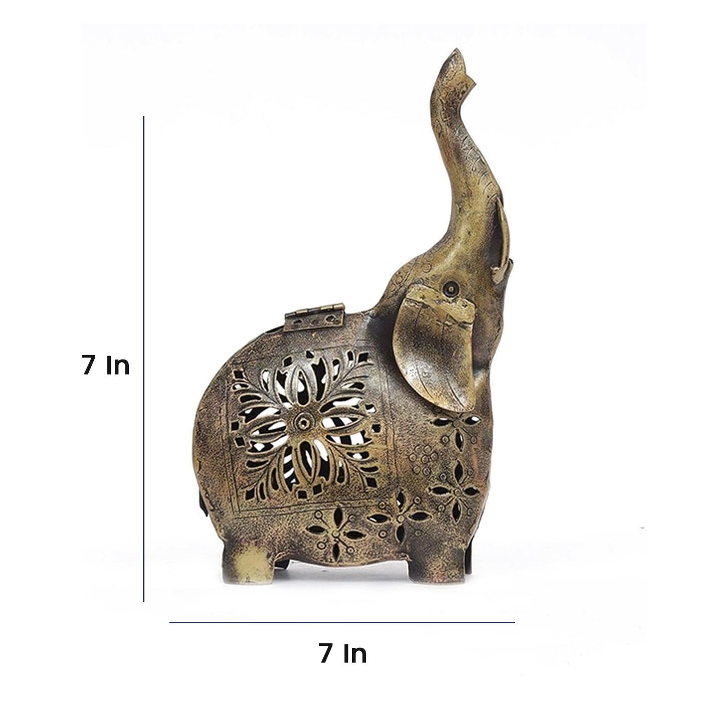 Antique Bronze Elephant Tealight Holder - Nestern