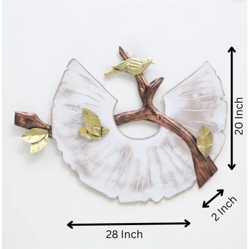 Bird on Branch Metal Wall Art – Rustic Nature-Inspired Décor - Nestern