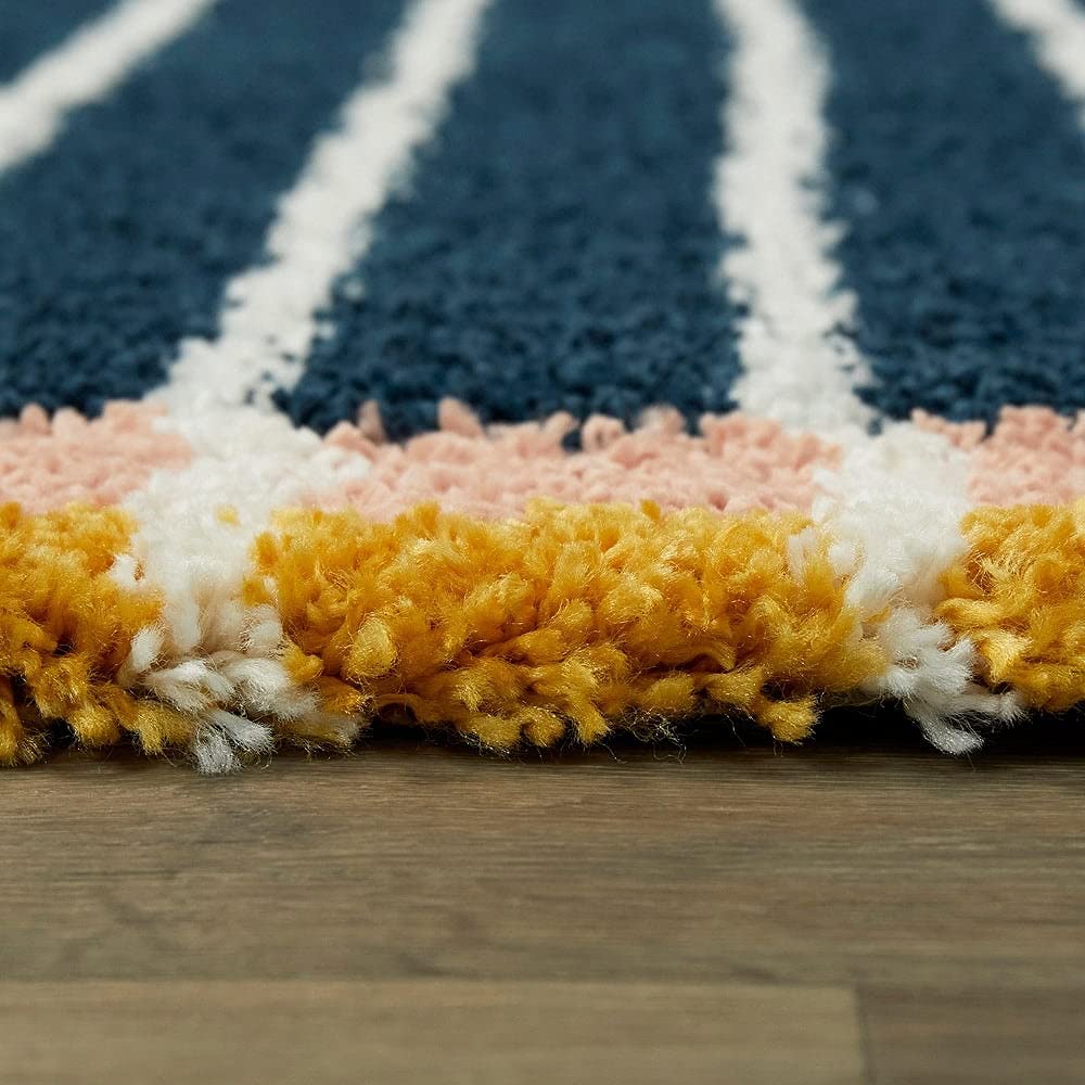 Curved Line Area Rug - Nestern