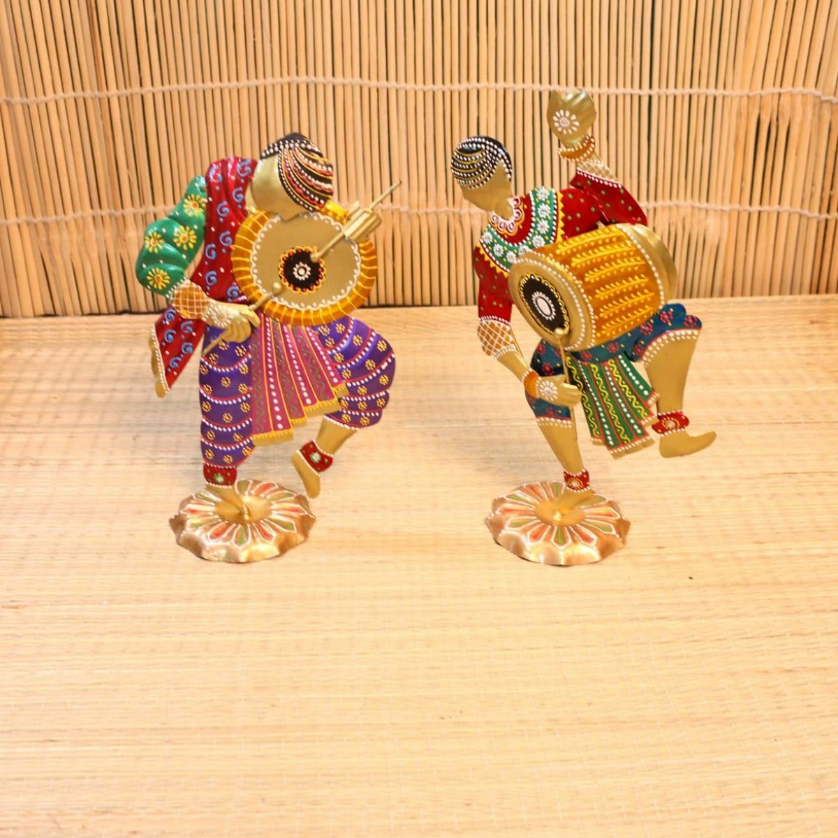 Dancing Duo Tribal Figurines - Nestern