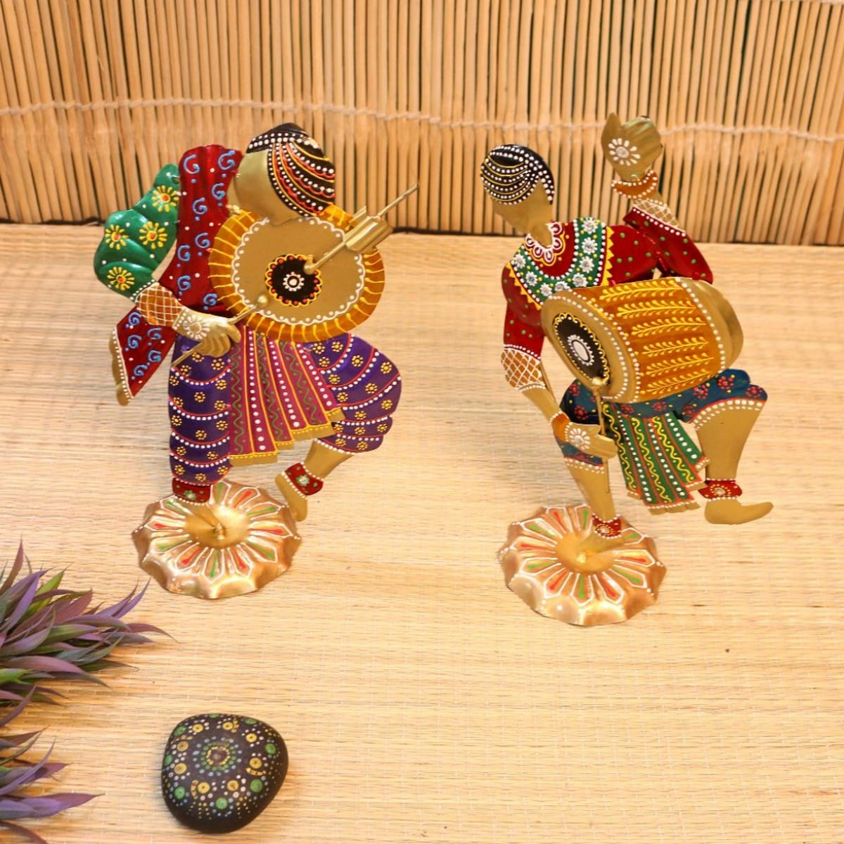 Dancing Duo Tribal Figurines - Nestern
