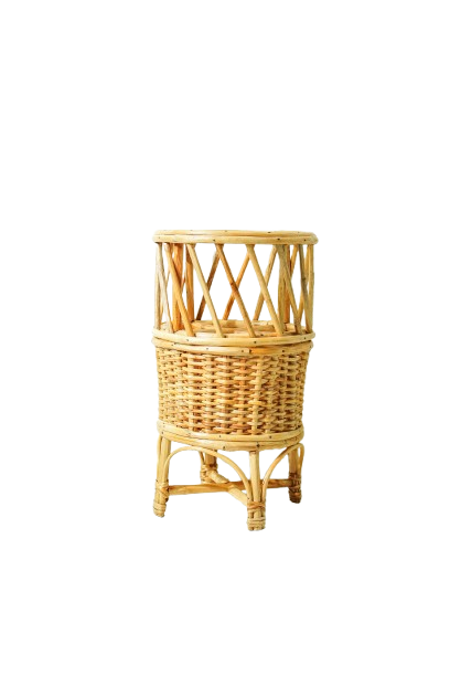 Premium Rattan Handmade Planter Stand