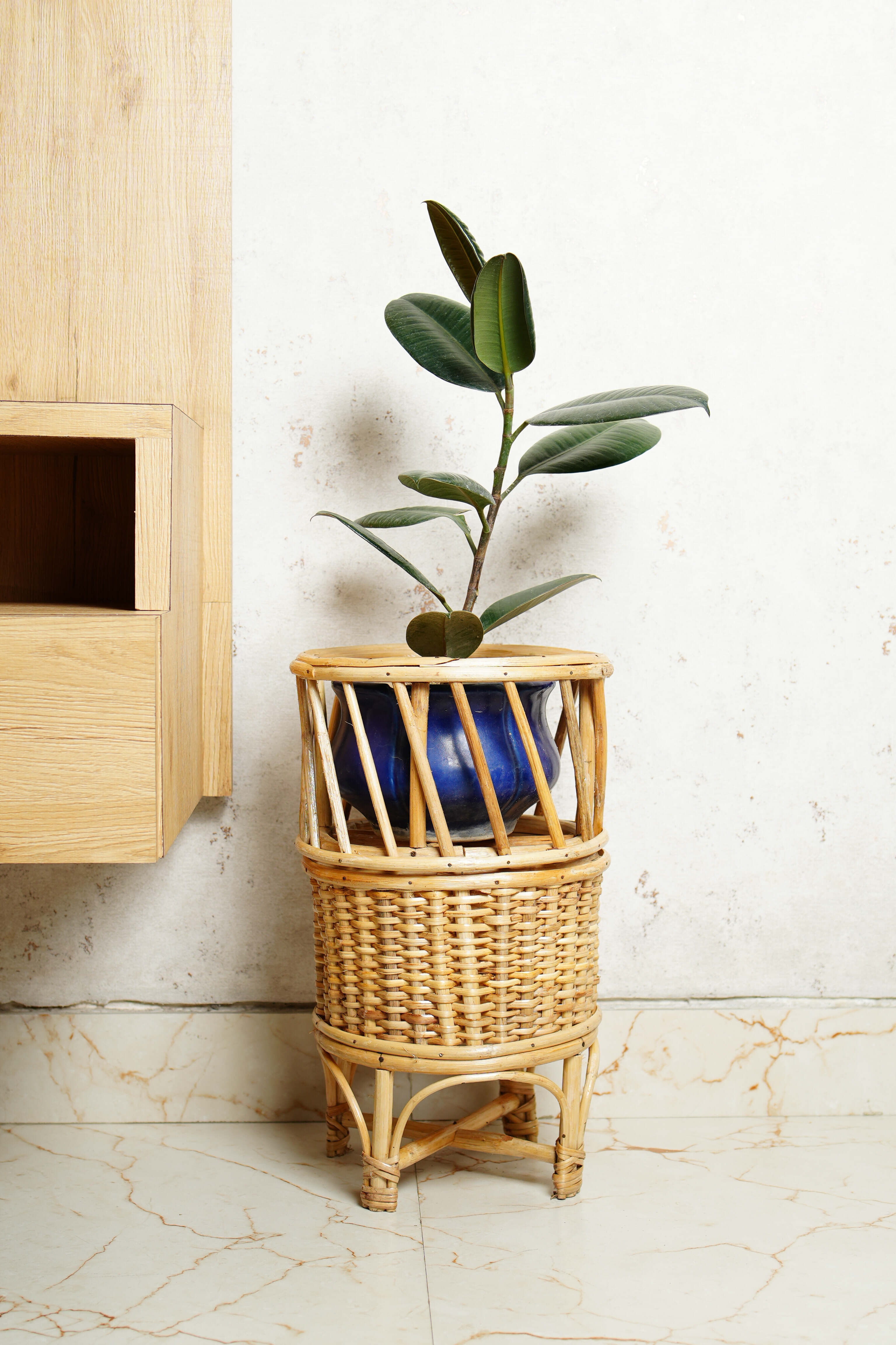 Premium Rattan Handmade Planter Stand