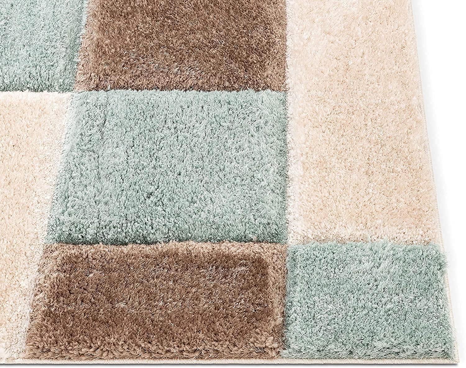 Earthy Elegance Checkered Rug - Nestern