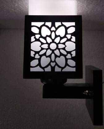 Floral Pattern Cut-Out Wall Lamp - Nestern