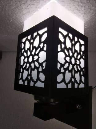 Floral Pattern Cut-Out Wall Lamp - Nestern