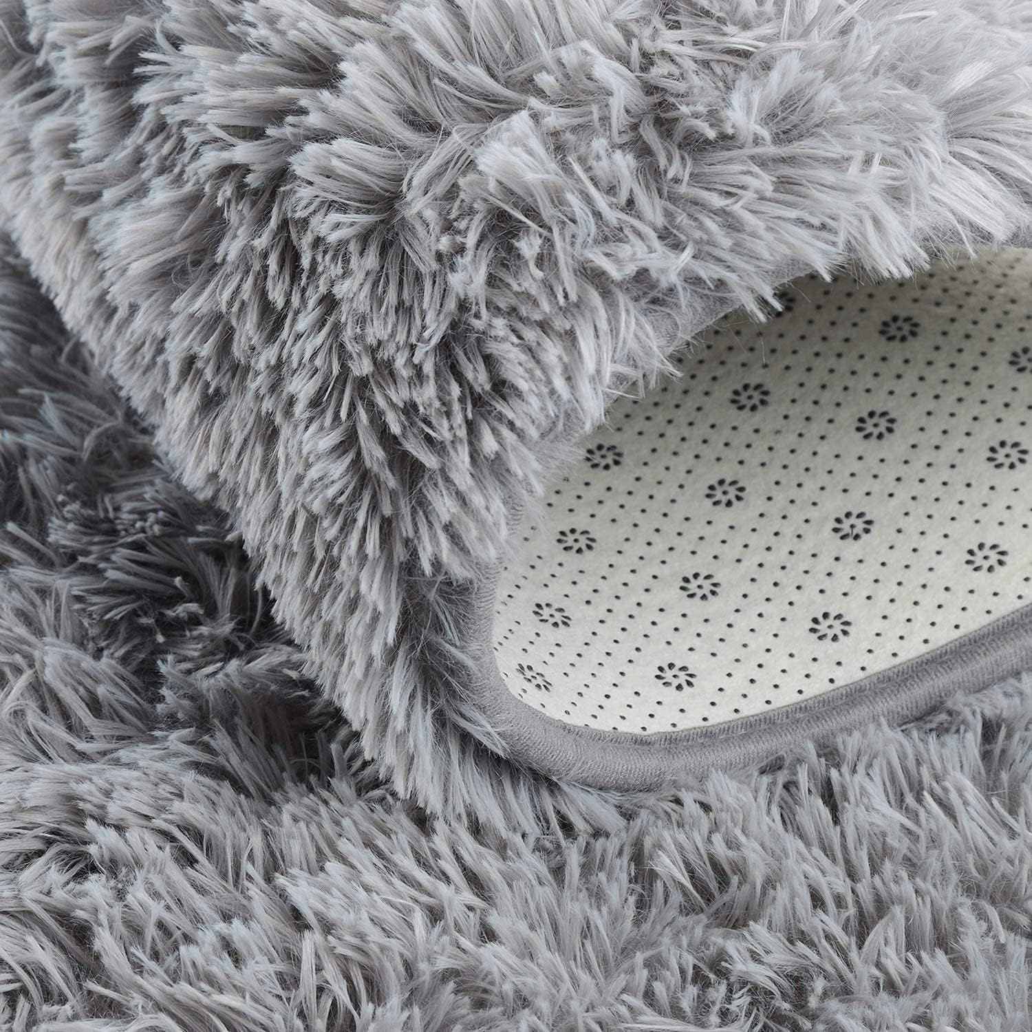 Fluffy Grey Rug - Nestern