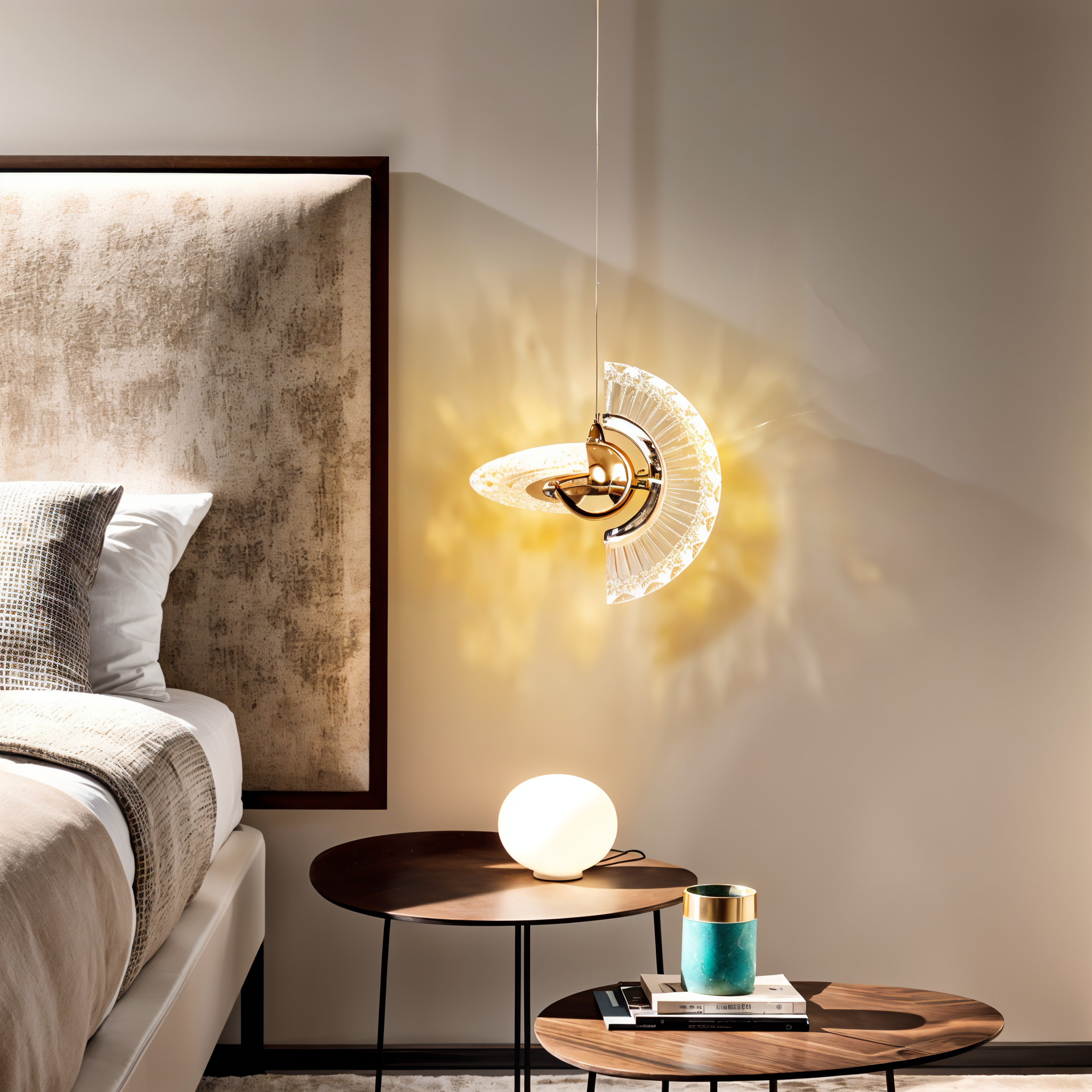 Luxurious Crystal LED Pendant Light with GD Metal Design - BP-1417