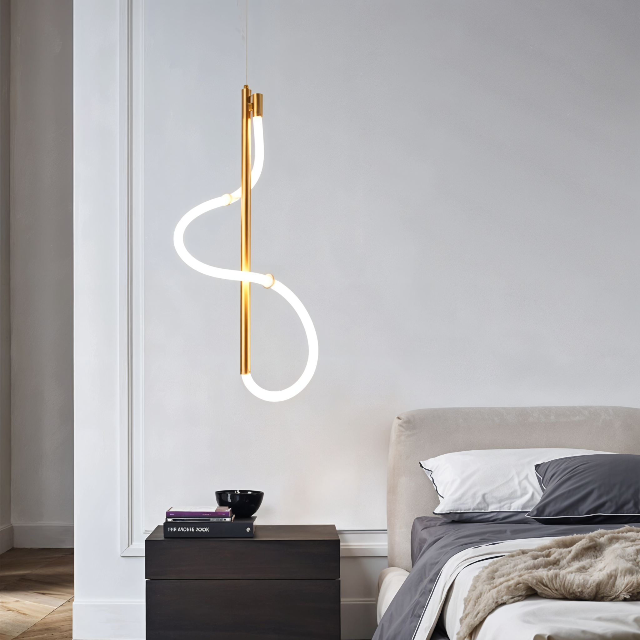 Model 8278 LED Pendant Light – Artistic Design with Premium Metal Finish-8278
