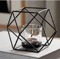 Geometric Metal Tea Light Candle Holder - Nestern
