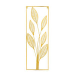 Gold Metal Leaf Wall Art - Nestern