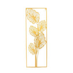 Gold Metal Leaf Wall Art - Nestern