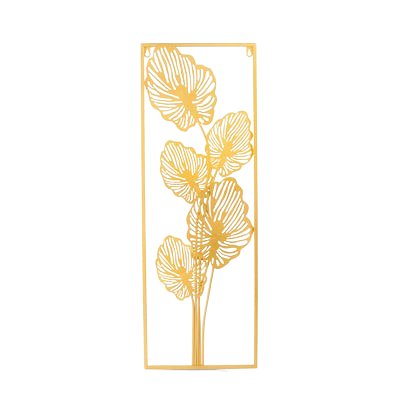 Gold Metal Leaf Wall Art - Nestern