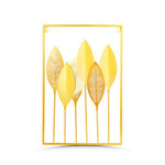 Gold Metal Leaf Wall Art - Nestern