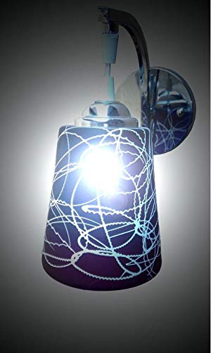 Intricate Crackle Pattern LED Wall Lamp - Nestern