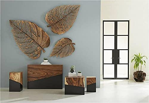 Large Metal Leaf Wall Art – Nature-Inspired Decorative Set - Nestern