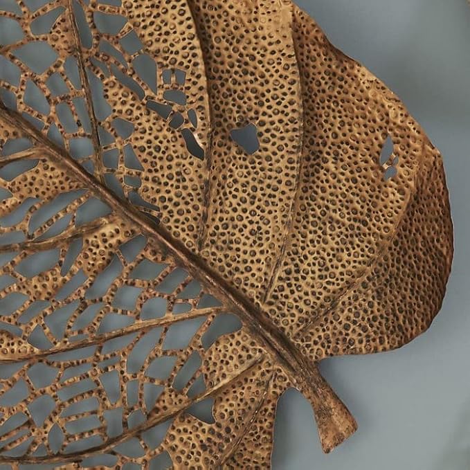 Large Metal Leaf Wall Art – Nature-Inspired Decorative Set - Nestern