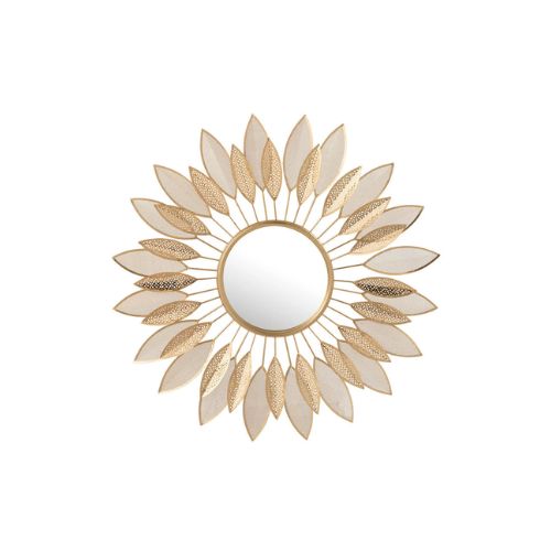 Leaves Design Metal Mirror