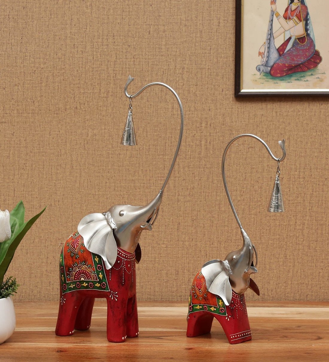 Majestic Elephant Duo: Regal Elegance - Nestern