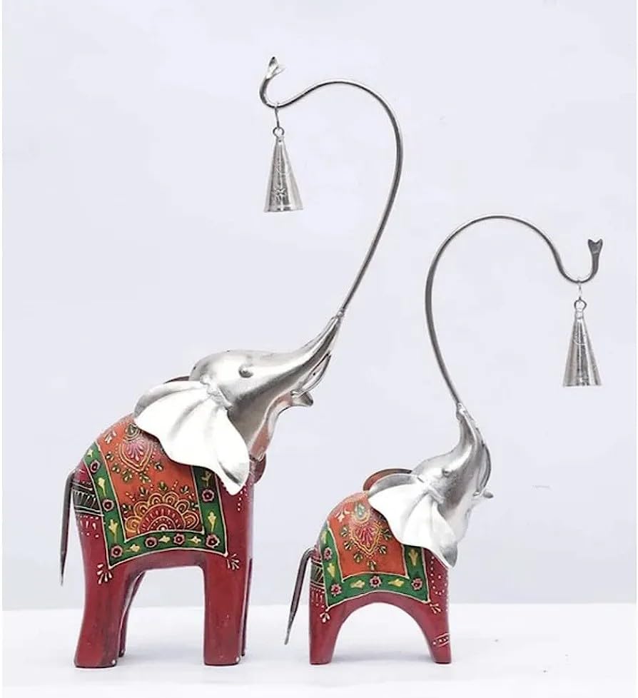 Majestic Elephant Duo: Regal Elegance - Nestern