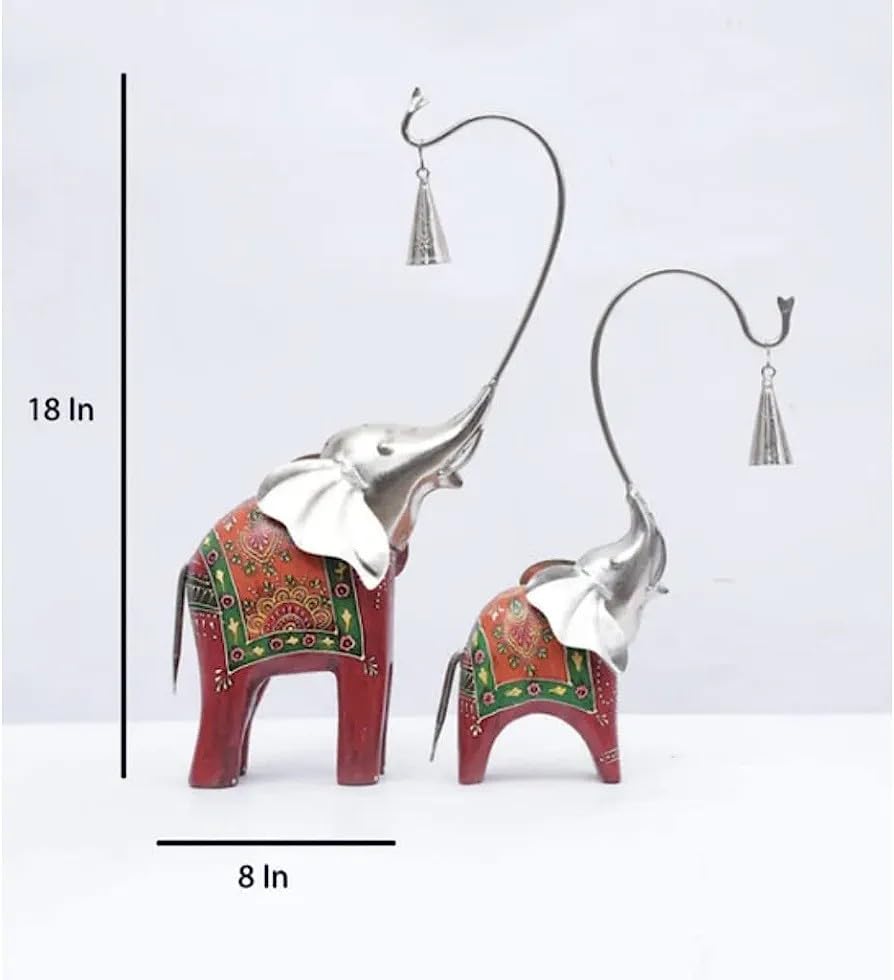 Majestic Elephant Duo: Regal Elegance - Nestern