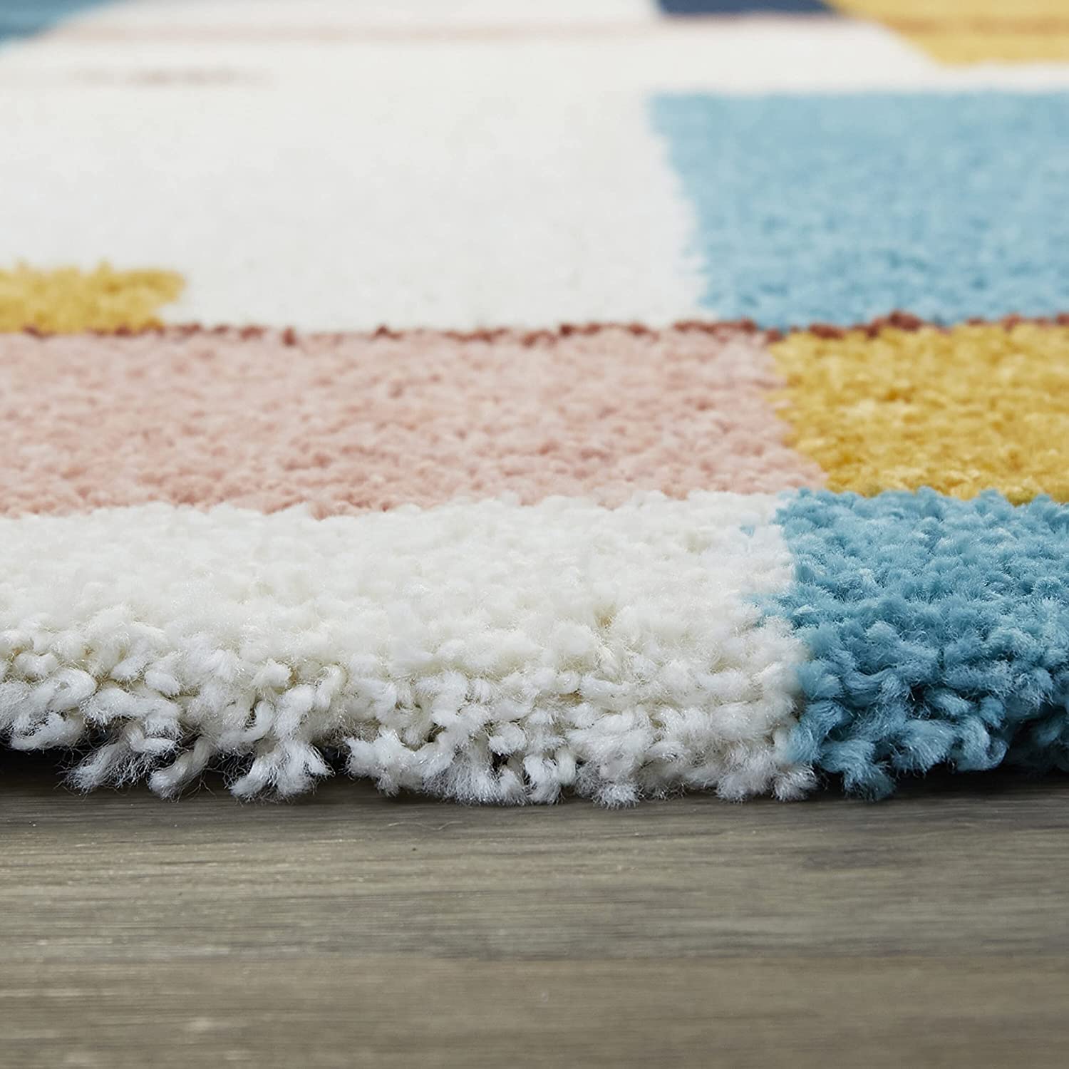 Modern Geometric Plush Area Rug - Nestern