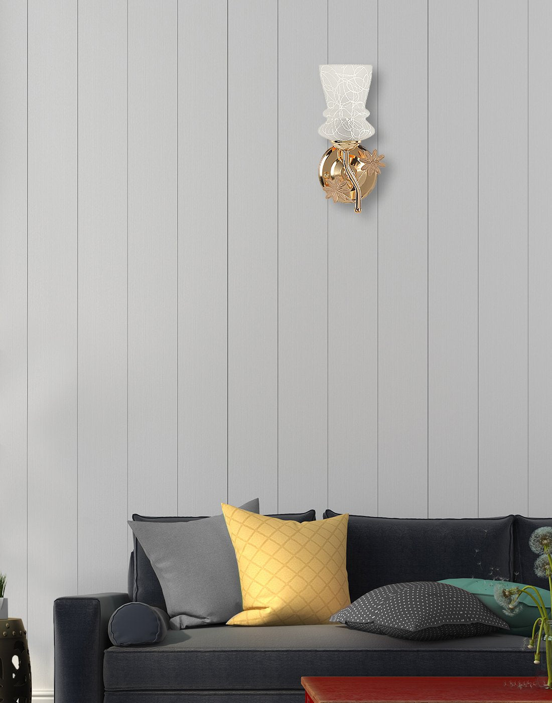 Ornate Floral Cut-Out Wall Lamp - Nestern