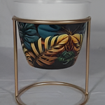 Chic Planter with Gold Stand – Stylish Home Accent