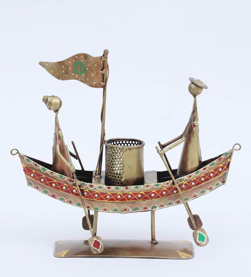 Regal Voyager Metallic Boat Pen Holder - Nestern