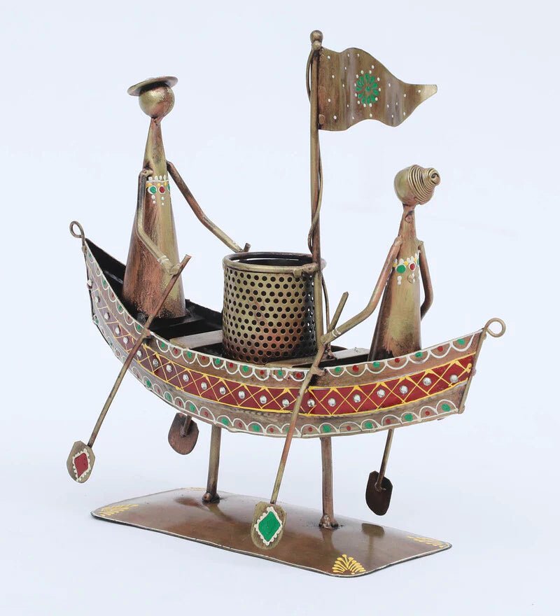 Regal Voyager Metallic Boat Pen Holder - Nestern
