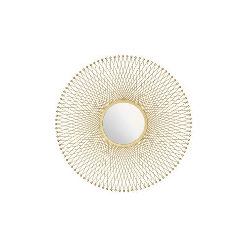 Round Metal Wall Mirror Handicrafted Metal Home Decor