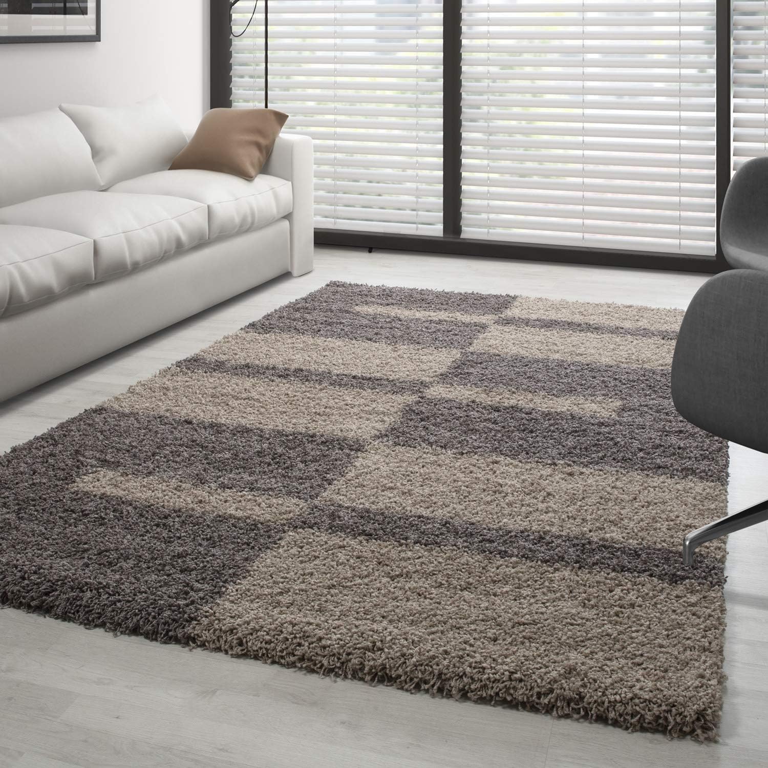 Squares Geometric Area Rug - Nestern