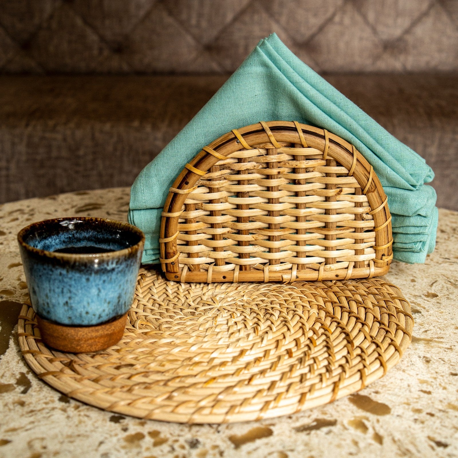 Handwoven Rattan Napkin Holder